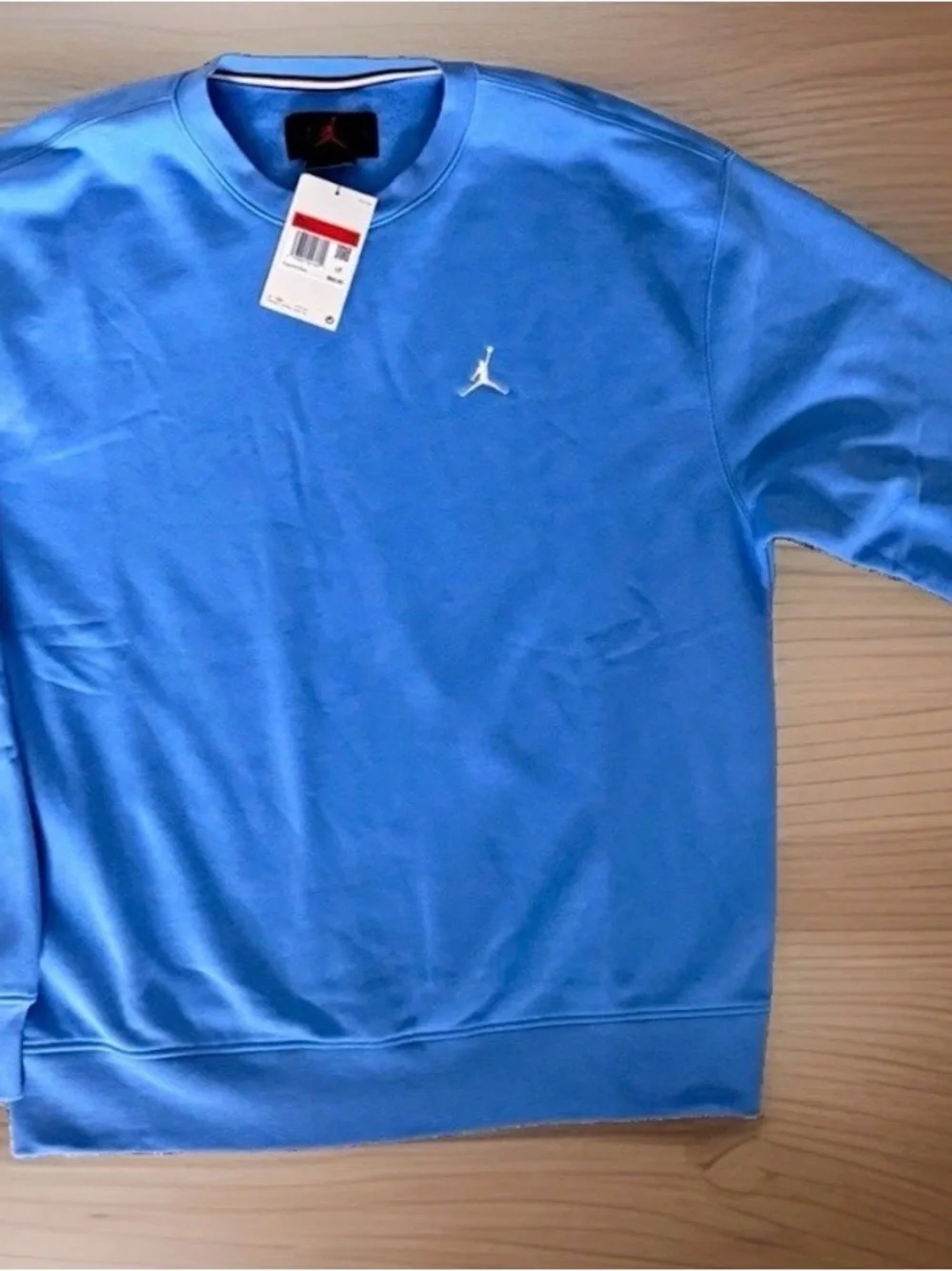 Jordan Men's L Fleece Men's Crew-Neck Sweatshirt (Legend Blue/White)